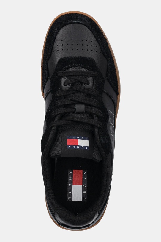 Шкіряні кросівки Tommy Jeans TJM CUPSOLE LEATHER MIX чорний EM0EM01566