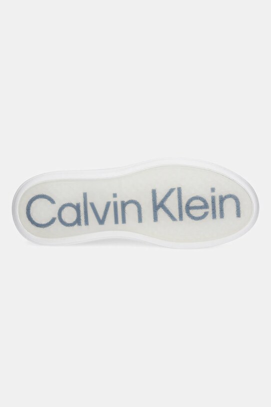 Tenisky Calvin Klein LOW TOP LACE UP WOVEN HM0HM01659 biela