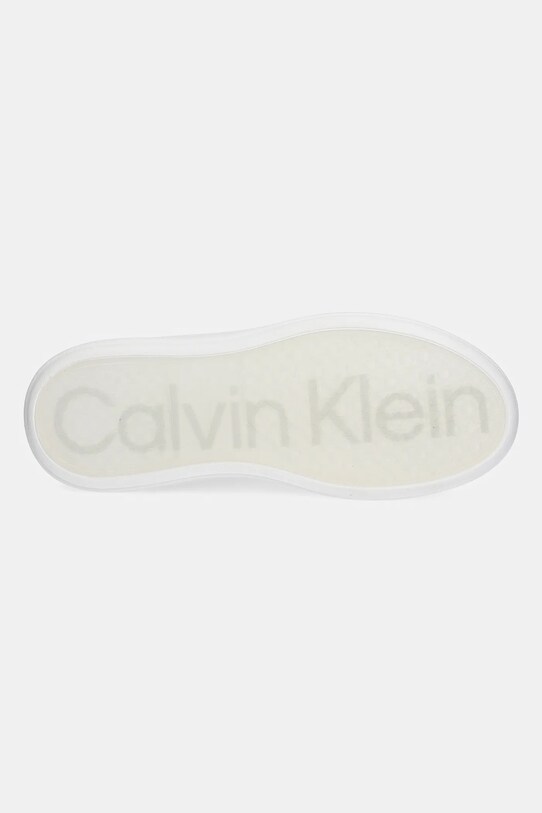 Tenisky Calvin Klein LOW TOP LACE UP WOVEN HM0HM01659 biela