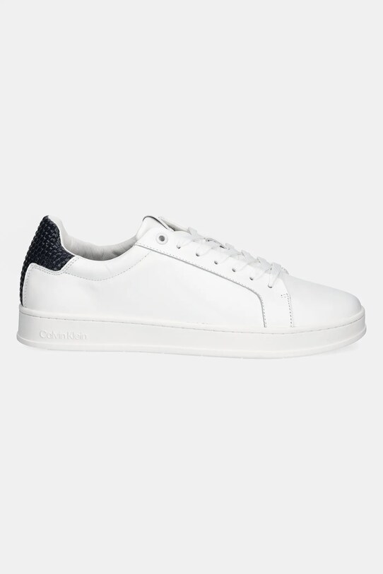 Calvin Klein bőr sportcipő LOW TOP LACE UP WOVEN HM0HM01767 fehér SS25
