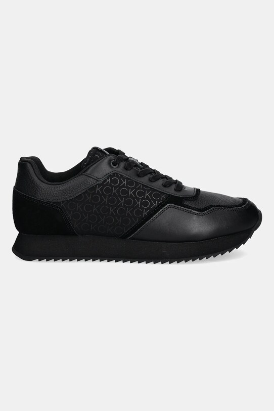Kožené tenisky Calvin Klein LOW TOP LACE UP MONO HM0HM01664 čierna SS25