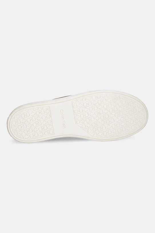 Mokasinke od brušene kože Calvin Klein MOCCASIN SUEDE HM0HM01794 smeđa