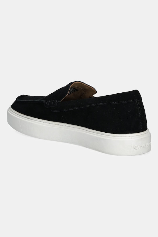 Încălțăminte Calvin Klein mocasini din piele intoarsa MOCCASIN SUEDE HM0HM01794 negru