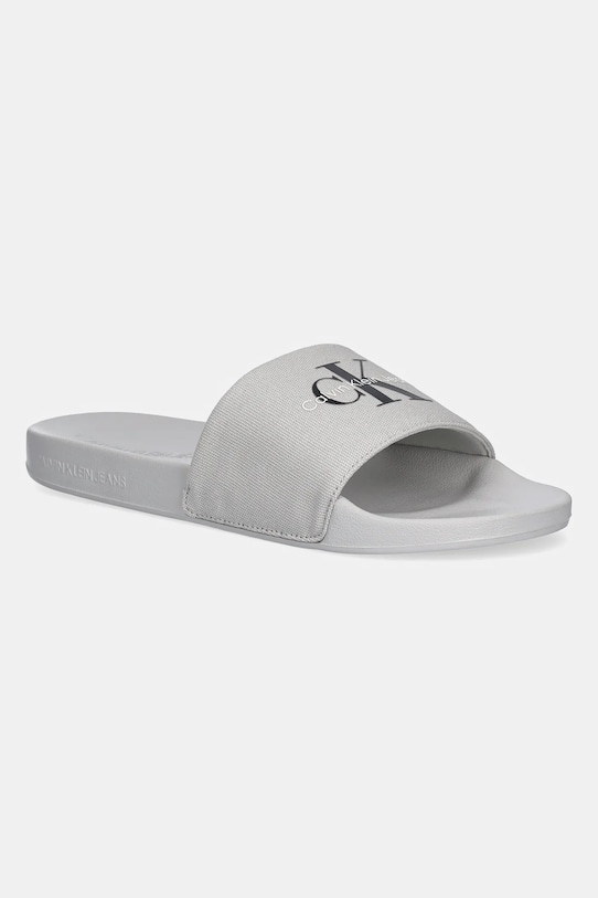 Calvin Klein Jeans ciabatte slide SLIDE MONOGRAM grigio YM0YM01271