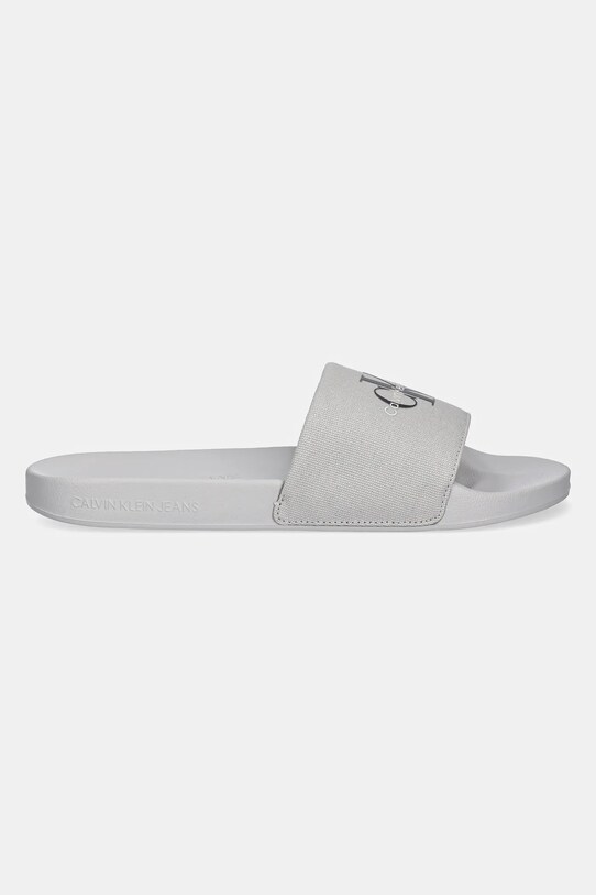 Calvin Klein Jeans ciabatte slide SLIDE MONOGRAM YM0YM01271 grigio SS25