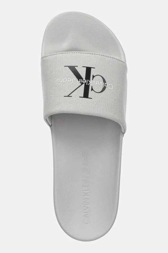 Calvin Klein Jeans ciabatte slide SLIDE MONOGRAM grigio YM0YM01271