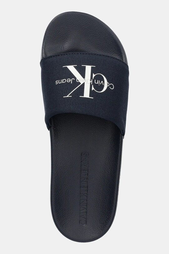 Παντόφλες Calvin Klein Jeans SLIDE MONOGRAM σκούρο μπλε YM0YM01271