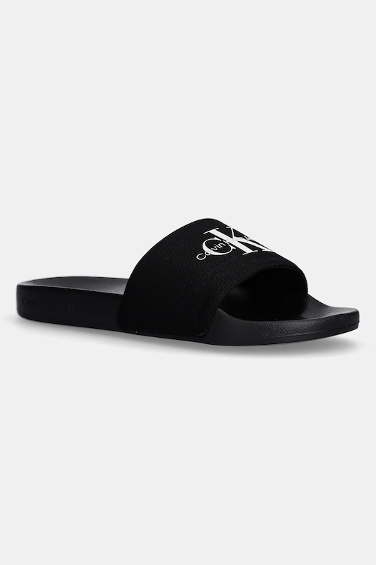 Calvin Klein Jeans klapki SLIDE MONOGRAM czarny YM0YM01271