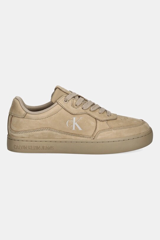Nubukové tenisky Calvin Klein Jeans CLASSIC CUPSOLE WAVE MG CS YM0YM01256 béžová SS25