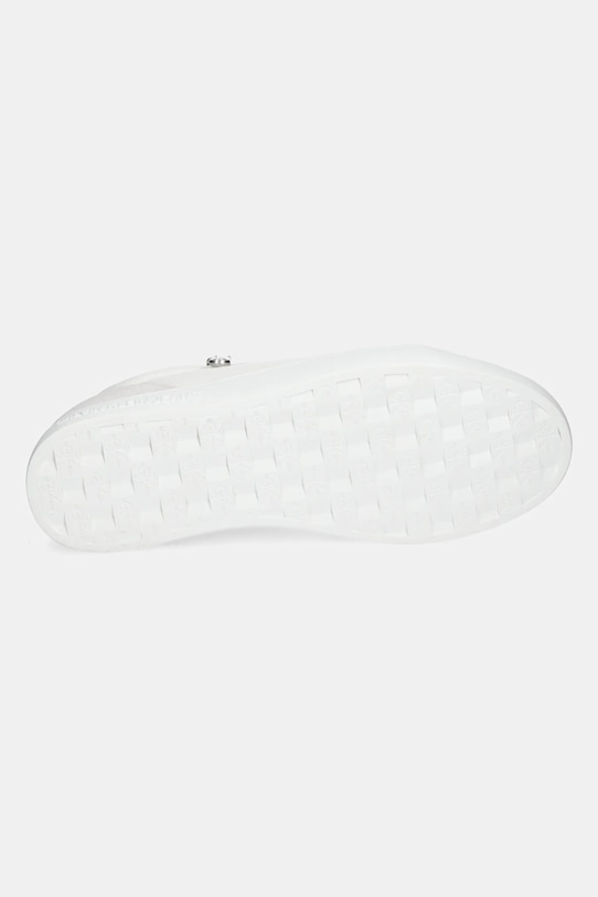 Calvin Klein Jeans sneakers din piele CLASSIC CUPSOLE ZIP LOW IN YM0YM01254 alb