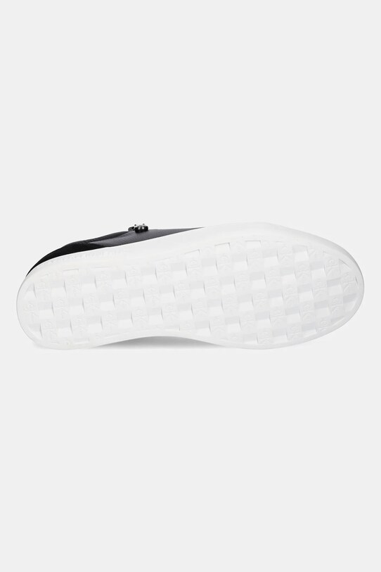 Кожаные кроссовки Calvin Klein Jeans CLASSIC CUPSOLE ZIP LOW IN YM0YM01254 чёрный