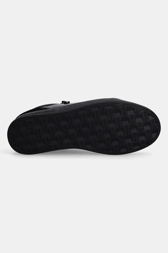 Kožené tenisky Calvin Klein Jeans CLASSIC CUPSOLE ZIP LOW IN YM0YM01254 čierna