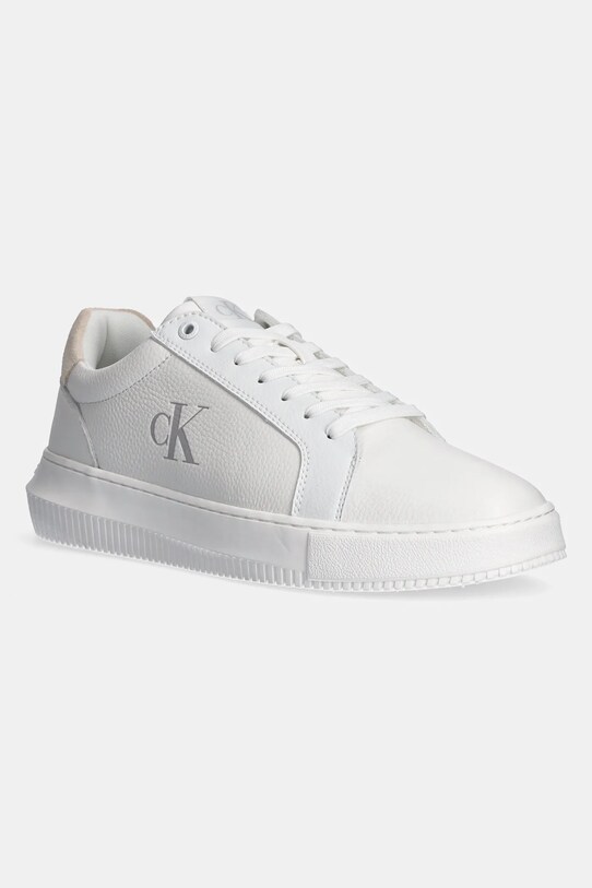 Маратонки Calvin Klein Jeans CHUNKY CUPSOLE LOW MG изкуствена кожа бял YM0YM01253