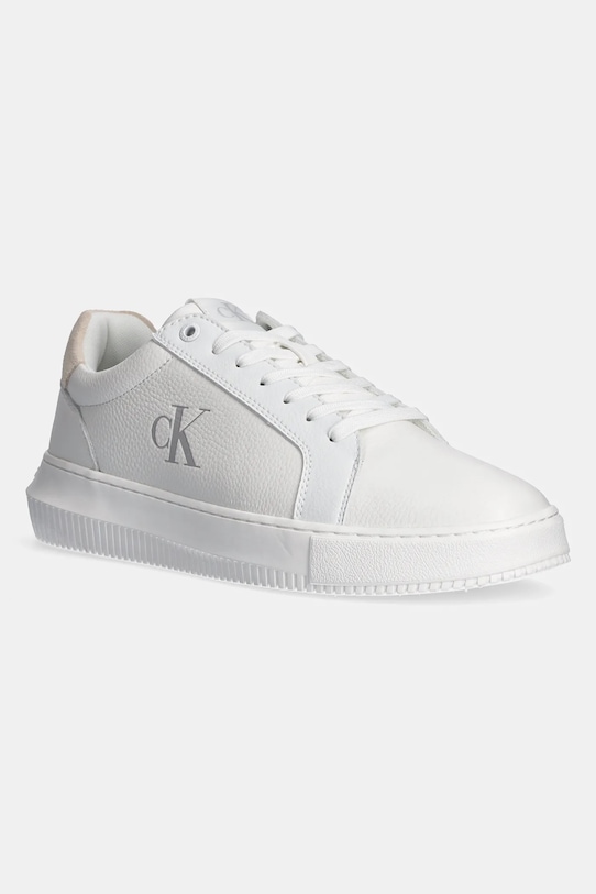 Calvin Klein Jeans sneakers CHUNKY CUPSOLE LOW MG finta pelle fiore bianco YM0YM01253