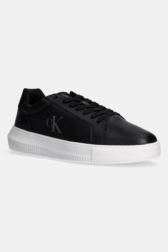 Tenisky Calvin Klein Jeans CHUNKY CUPSOLE LOW MG imitácia kože čierna YM0YM01253