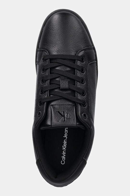 Calvin Klein Jeans bőr sportcipő CLASSIC CUPSOLE LOW OHB fekete YM0YM01164