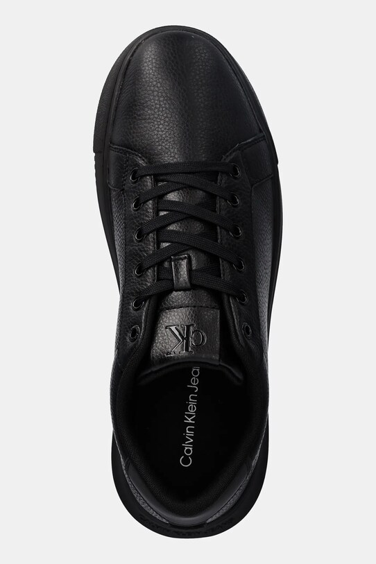 Calvin Klein Jeans sneakersy skórzane CHUNKY CUPSOLE LOW OHB czarny YM0YM01159