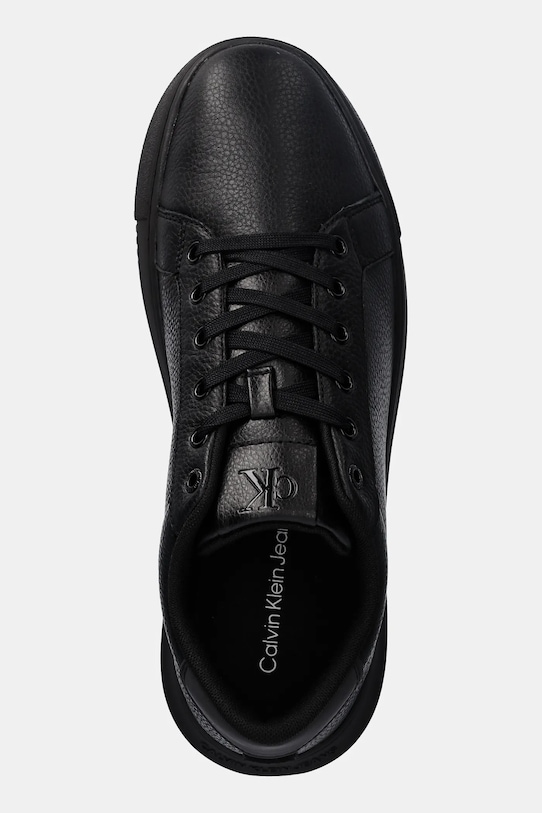 Kožené sneakers boty Calvin Klein Jeans CHUNKY CUPSOLE LOW OHB černá YM0YM01159