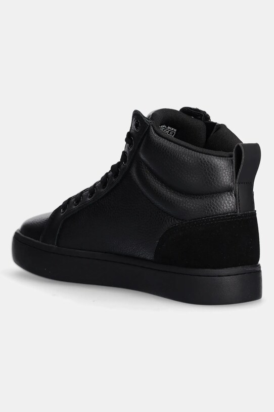 Scarpe Calvin Klein Jeans sneakers in pelle CLASSIC CUPSOLE ZIP MID IN YM0YM01156 nero