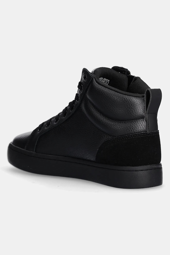 Взуття Шкіряні кросівки Calvin Klein Jeans CLASSIC CUPSOLE ZIP MID IN YM0YM01156 чорний