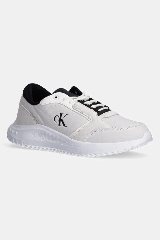 Δερμάτινα αθλητικά παπούτσια Calvin Klein Jeans EVA RUNNER LOW MG WMM δέρμα σαμουά γκρί YM0YM01145