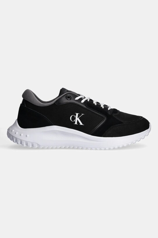 Calvin Klein Jeans sneakers din piele EVA RUNNER LOW MG WMM YM0YM01145 negru SS25