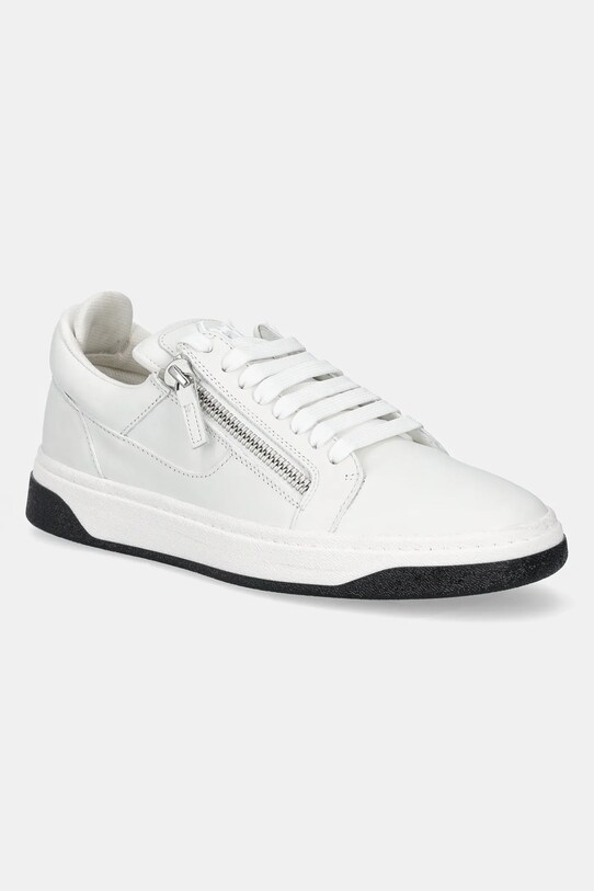 Giuseppe Zanotti sneakers din piele GZ mic de statură alb RM30035.002