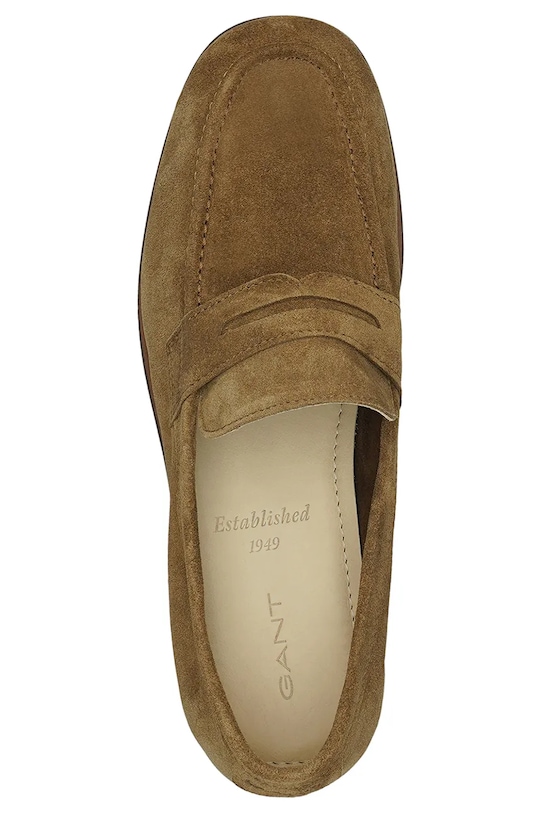 Gant mocasini din piele intoarsa Kemood 30673878.G771 maro