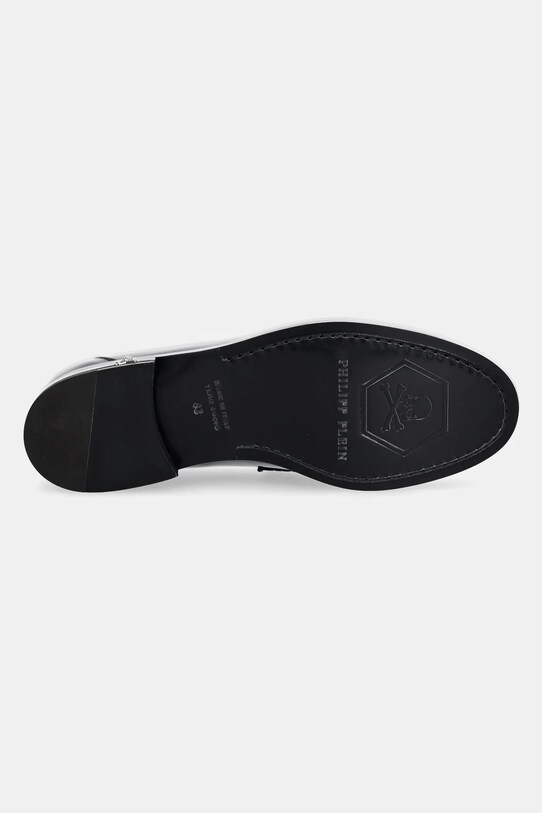 Шкіряні мокасини Philipp Plein Plein Lettering USB0013.PLE010N.02 чорний
