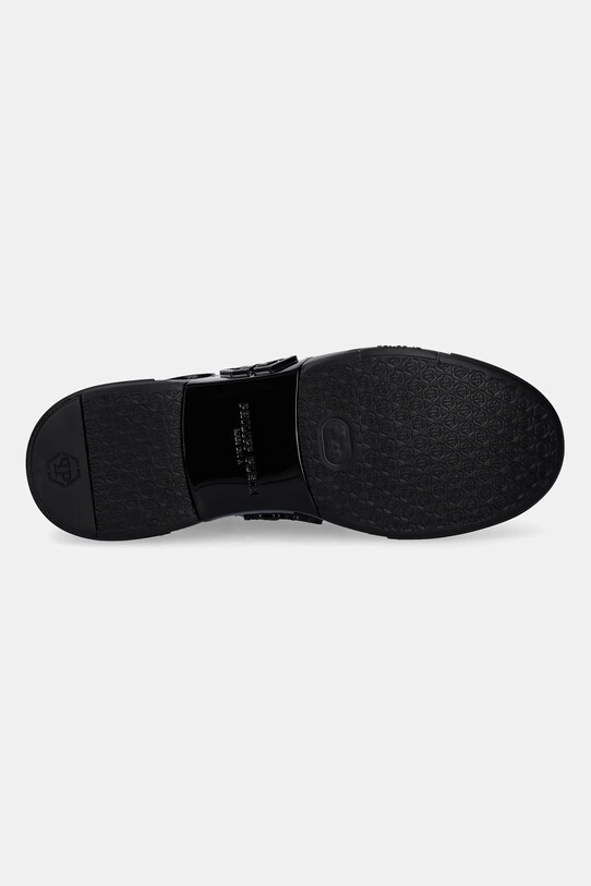 Philipp Plein sneakers din piele Lo-Top Hexagon USC0666.PLE010N.0202 negru