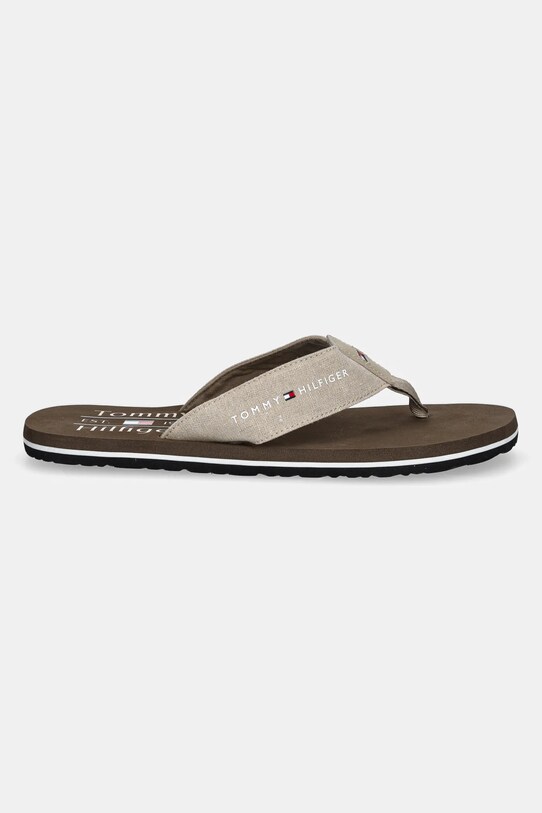 Šľapky Tommy Hilfiger CHAMBRAY BEACH SANDAL FM0FM05570 béžová SS25