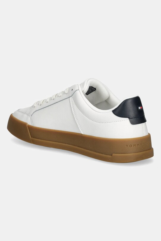 Boty Sneakers boty Tommy Hilfiger TH COURT MIX LTH FM0FM05489 bílá