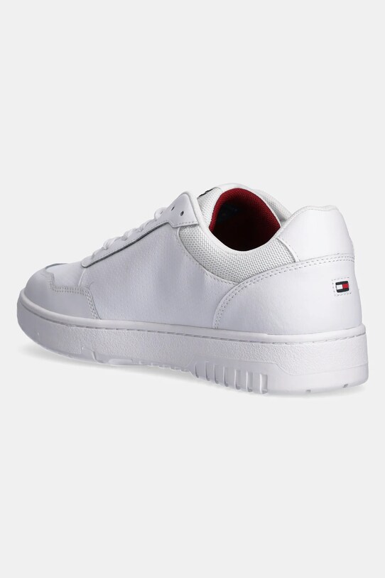 Încălțăminte Tommy Hilfiger sneakers TH BASKET CORE LTH PINPERF FM0FM05466 alb
