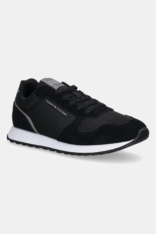 Sneakers Tommy Hilfiger NEW RUNNER EVA MIX υφασμάτινο μαύρο FM0FM05465