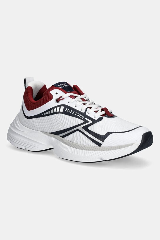 Tommy Hilfiger sneakers TH DYNAFAST TECH textil alb FM0FM05450
