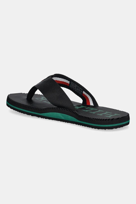 Încălțăminte Tommy Hilfiger slapi MASSAGE HILFIGER BEACH SANDAL FM0FM05443 negru