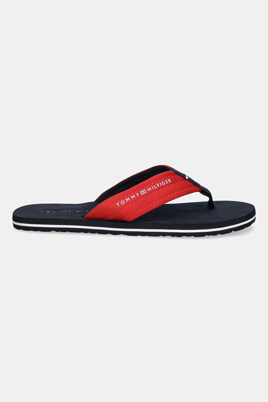 Tommy Hilfiger șlapi HILFIGER NYC BEACH SANDAL FM0FM05437 rosu SS25