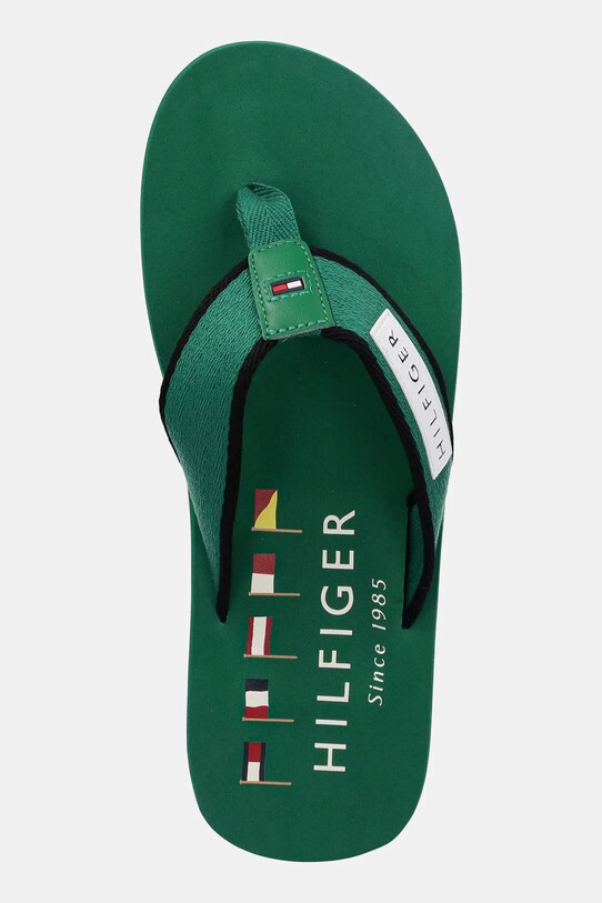 Вьетнамки Tommy Hilfiger PATCH HILFIGER BEACH SANDAL зелёный FM0FM05435