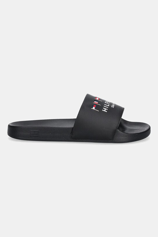 Tommy Hilfiger papuci HILFIGER FLAGS POOL SLIDE FM0FM05431 negru SS25