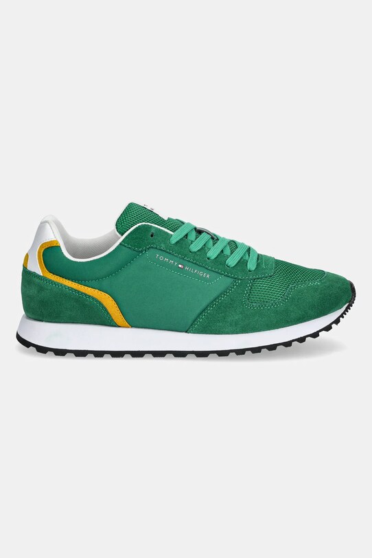 Sneakers boty Tommy Hilfiger NEW EVA RUNNER SUMMER NYLON POP FM0FM05427 zelená SS25
