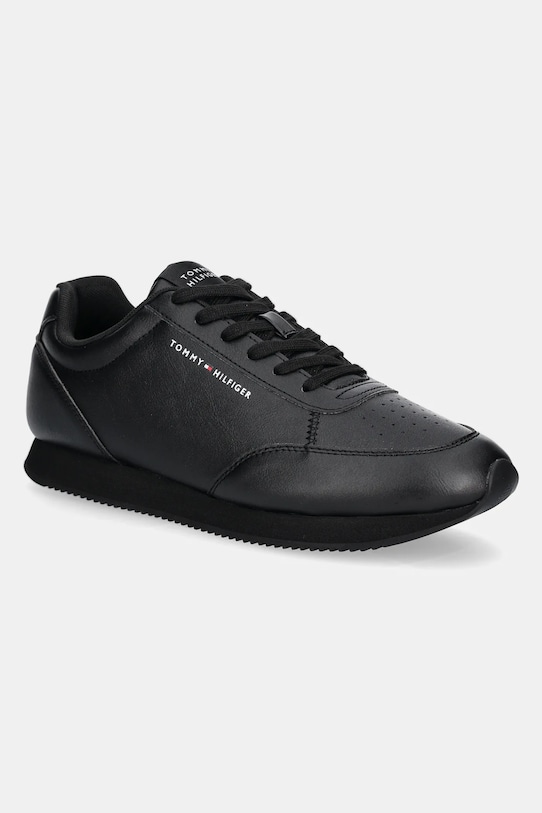 Tommy Hilfiger sneakersy LO RUNNER PU MIX niska czarny FM0FM05419