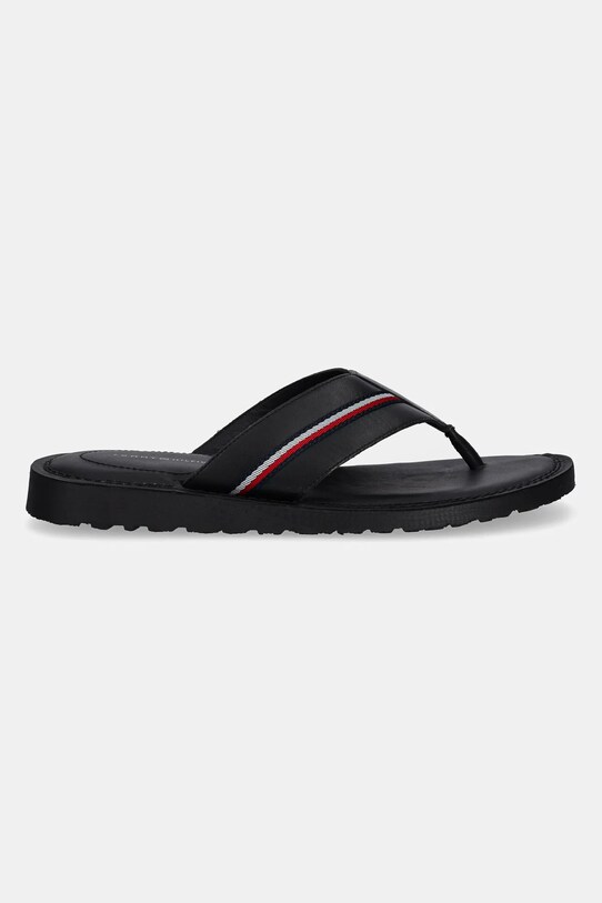 Tommy Hilfiger papuci CORE HILFIGER TOE POST LH SANDAL FM0FM05416 negru SS25