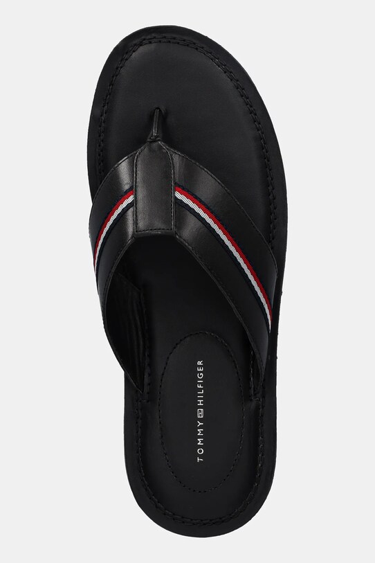 Tommy Hilfiger papuci CORE HILFIGER TOE POST LH SANDAL negru FM0FM05416
