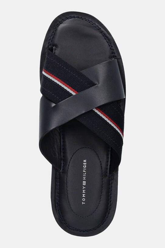Tommy Hilfiger klapki CORE HILFIGER LH CRISS C SANDAL granatowy FM0FM05415