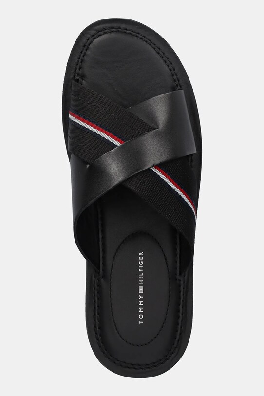 Παντόφλες Tommy Hilfiger CORE HILFIGER LH CRISS C SANDAL μαύρο FM0FM05415