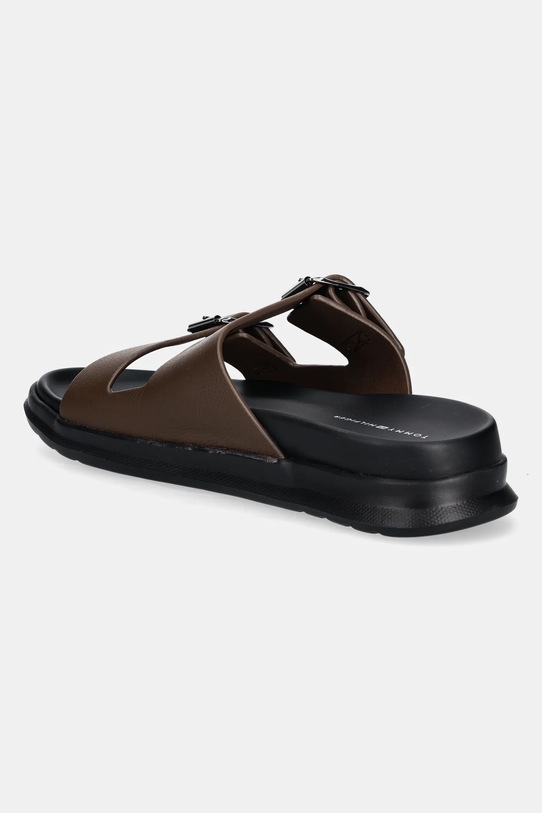 Обувь Кожаные шлепанцы Tommy Hilfiger D DENSITY HILFIGER LTH SAND FM0FM05414 коричневый
