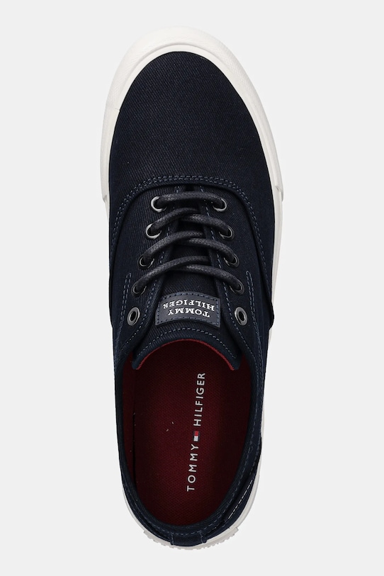 Tommy Hilfiger tenisówki TH HI VULC LOW OXFORD TWILL granatowy FM0FM05400
