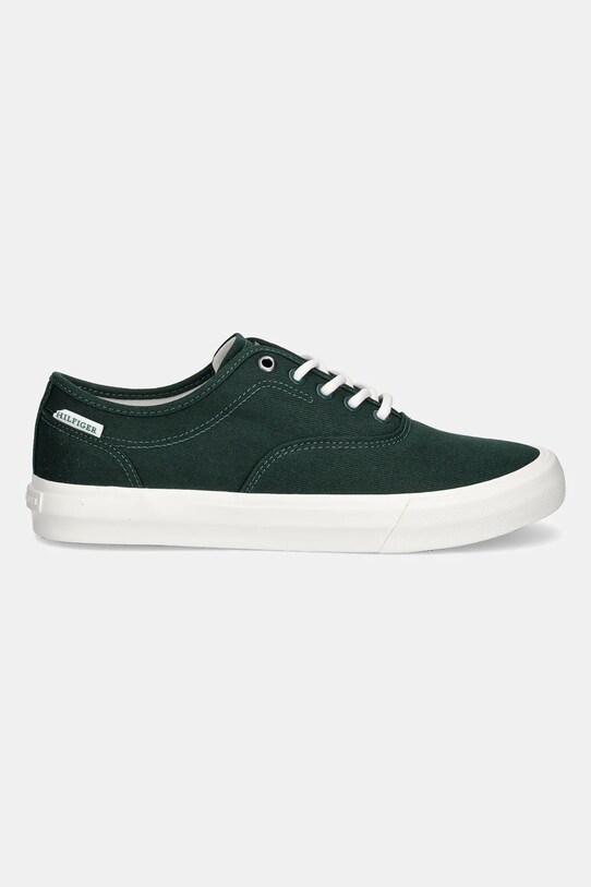 Кеды Tommy Hilfiger TH HI VULC LOW OXFORD TWILL FM0FM05400 зелёный SS25