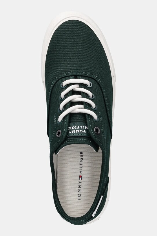 Кеды Tommy Hilfiger TH HI VULC LOW OXFORD TWILL зелёный FM0FM05400