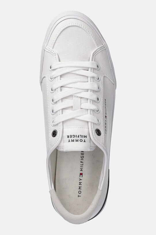 Tommy Hilfiger sneakersy CORE CORPORATE VULC CANVAS biały FM0FM05398